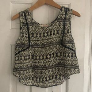 Aztec Print Crop Tank